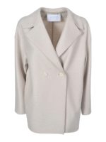 Cappotto doppiopetto crema