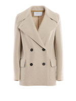 Cappotto militare in lana pressata Polaire