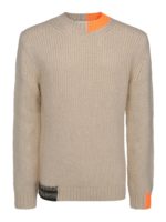 Pull in punto rasato di misto lana