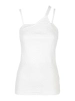 Top asimmetrico con tre spalline