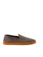 Espadrillas in suede color tortora