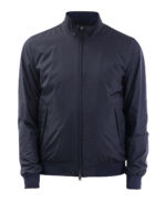 Giubbotto blu in tessuto tecnico