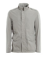 Giacca in tessuto con cappuccio nascosto