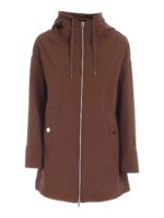 Giubbino marrone con cappuccio