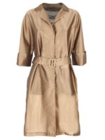 Trench con cintura color bronzo