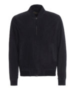 Giubbotto in pelle scamosciata