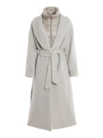 Cappotto in alpaca double front removibile