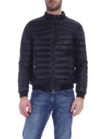 Piumino nero con logo