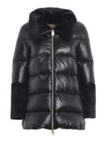 Piumino con dettagli in eco pelliccia