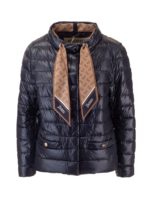 Piumino foulard blu navy