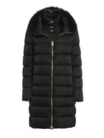 Fur insert detailed padded coat