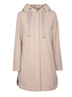 Piumino rosa cipria con logo