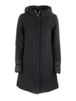 Piumino in cotone e lana con polsi trapuntati