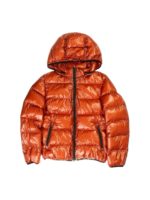 Piumino trapuntato arancione