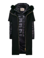 Cappotto nero maniche in nylon removibili