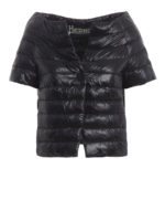 Piumino trapuntato in nylon nero