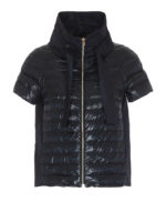 Piumino a maniche corte blu