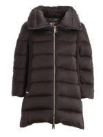 Piumino con collo alto con coulisse