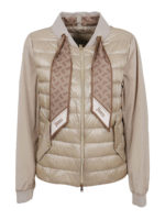 Giacca con sciarpa logata