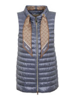 Gilet con sciarpa logata