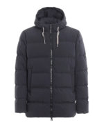 Piumino blu opaco idrorepellente