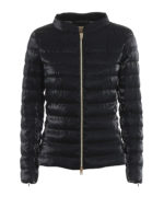 Piumino lucido trapuntato cangiante