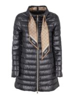 Piumino imbottito con foulard