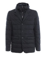 Blazer imbottito in tecno lana con cappuccio