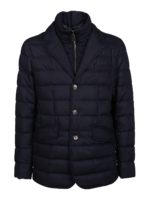 Blazer imbottito in misto lana e viscosa