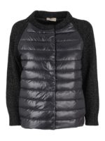 Piumino con maniche in viscosa