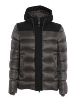 Piumino in tessuto trapuntato e misto lana