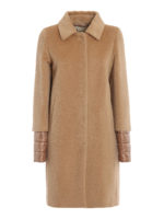 Cappotto in alpaca e lana imbottito