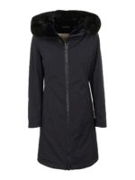 Cappotto con inserto in eco pelliccia