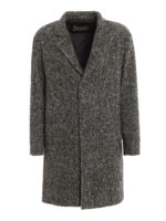 Cappotto in lana con motivo spigato