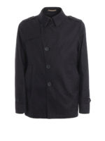 Trench in cotone e tessuto