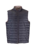Gilet in piumino reversibile blu