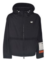 Giacca a vento con cappuccio nera