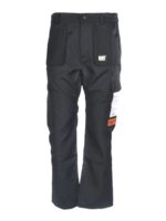 Pantalone con etichetta logo nero