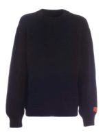 Pullover nero con stampa sul retro