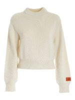 Pullover crop bianco