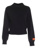 Pullover crop nero
