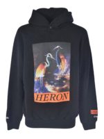 Felpa Plain Heron nera