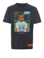 T-shirt nera con stampa Baby