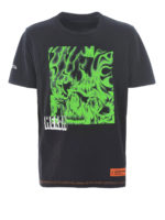 T-shirt nera con stampa Skull