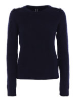 Pullover in lana vergine con bottoni