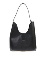 Borsa hobo in pelle nera