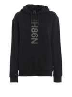 Felpa nera con logo 3D