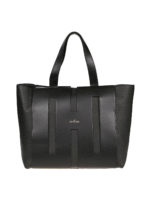 Shopper Bi-Bag M in pelle nera