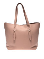 Shopper basic in pelle martellata
