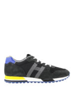 Sneaker H383 blu scuro in camoscio